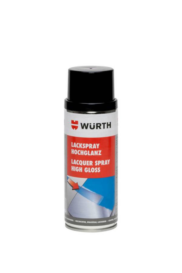 Würth Lackspray hochglanz LKSPR-RAL9005-TIEFSCHWARZ-HOCHGL-400ML