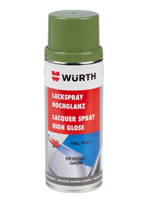 Würth Lackspray hochglanz LKSPR-RAL6011-RESEDAGRUEN-HOCHGL-400ML-0