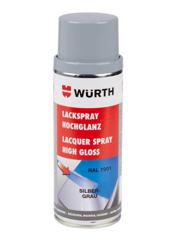 Würth Lackspray hochglanz LKSPR-RAL7001-SILBERGRAU-400ML