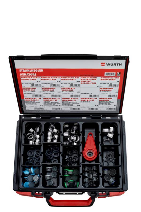 Würth Strahlregler-Sortiment 162-teilig im System-Koffer 4.4.1