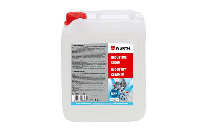 Würth Reiniger Industrie CLEAN ETIKENTF-(INDUSTRIE-CLEAN)-KANISTER-5LTR-0