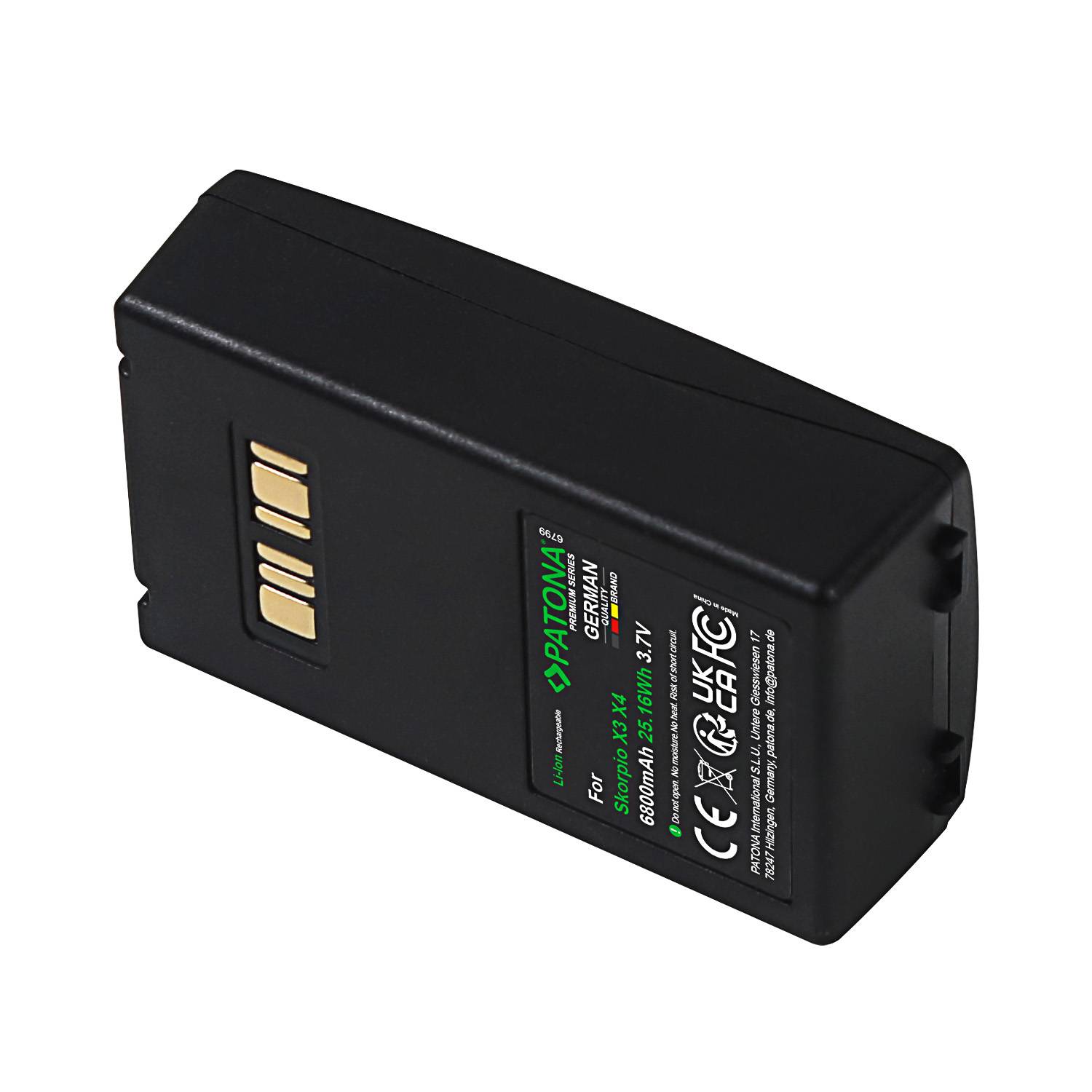 PATONA Premium Akku für Datalogic Skorpio X3 BT-0015 BT-0016 [EOL] – 3,7V 6800mAh-0