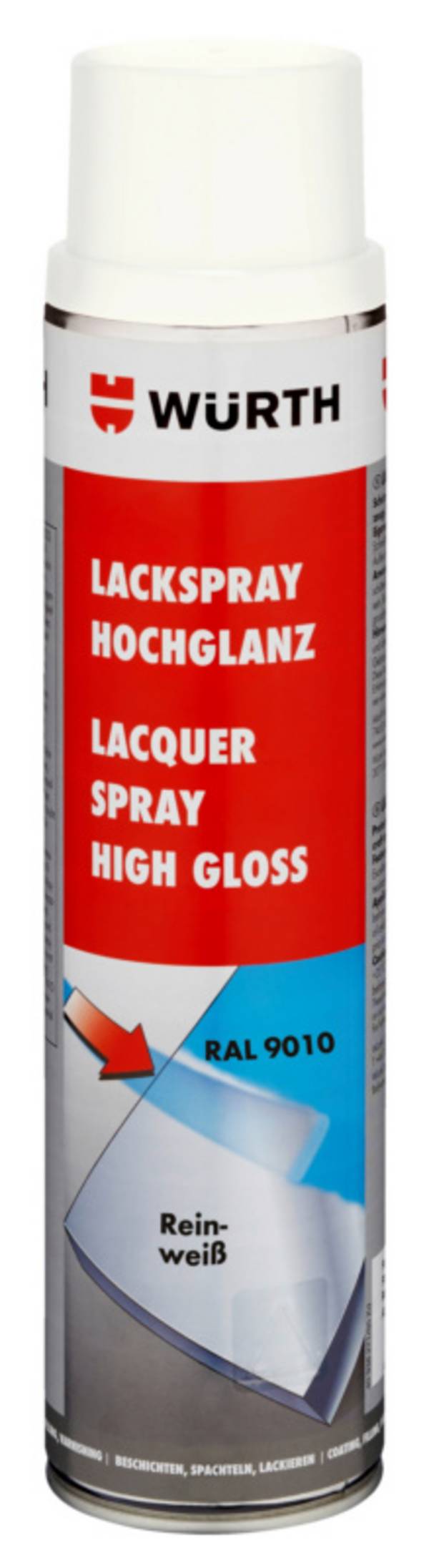 Würth Lackspray hochglanz LKSPR-RAL9010-REINWEISS-600ML