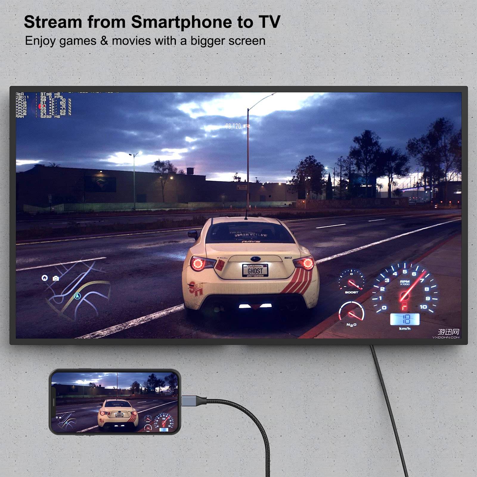 BENFEI USB C auf DisplayPort Kabel 1,8M (4K@144Hz/120Hz/60HZ, 2K@240Hz/144Hz)-6