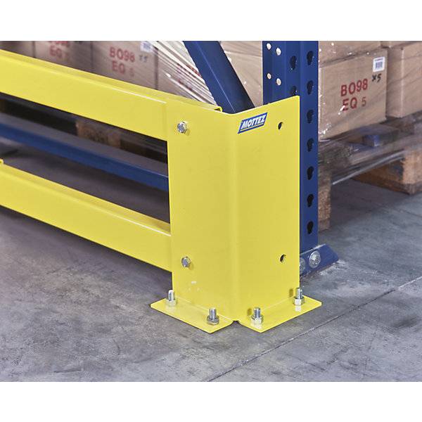 Anfahrschutz Stahl Höhe 350 mm gelb L-Profil LxB 140 x 140 mm. Etablissements Mottez & Cie SA 83379549-1