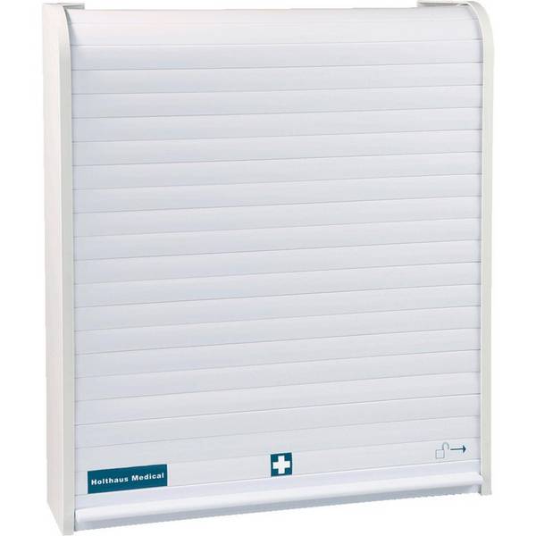 Holthaus Medical Verbandschrank Rollmed leer, weiß, Polypropylen, 480x420x100mm