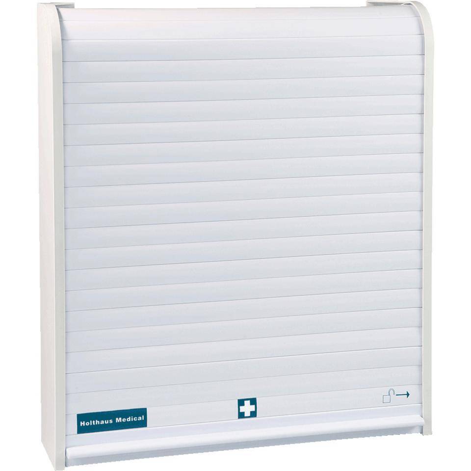 Holthaus Medical Verbandschrank Rollmed leer, weiß, Polypropylen, 480x420x100mm-0