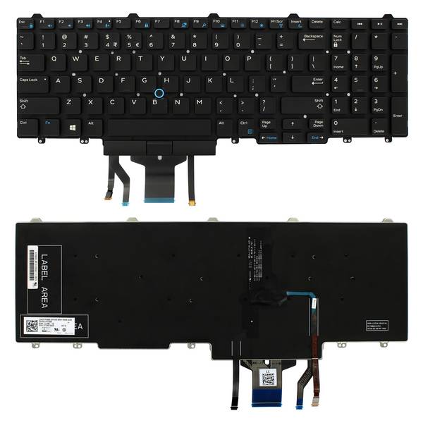 Dell Precision M7520 - Tastatur - Schwarz - TL: UK, QWERTY