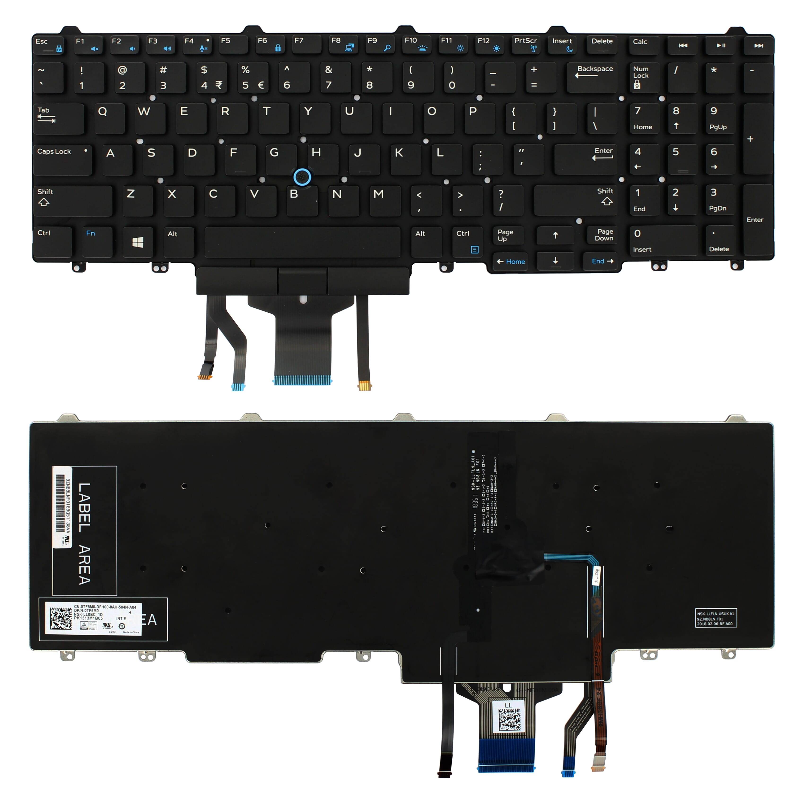 Dell Precision M7520 - Tastatur - Schwarz - TL: UK, QWERTY-0