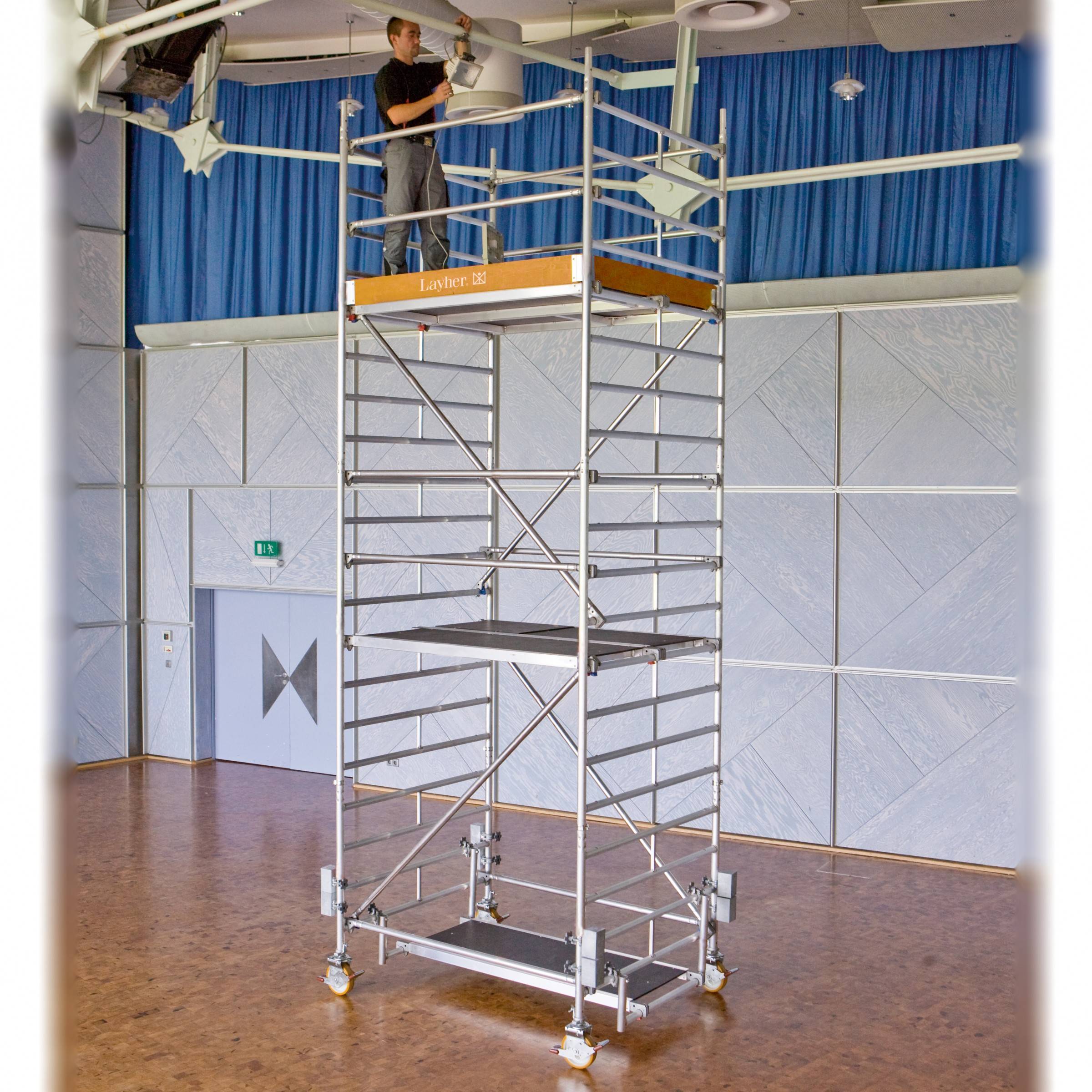 Layher Rollgerüst Uni Kompakt P2 mit Gerüststützen 4,20m AH-1