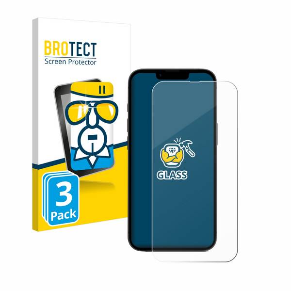3x BROTECT Schutzglas für Apple iPhone 16e / 17e Echtglas 9H klar transparent