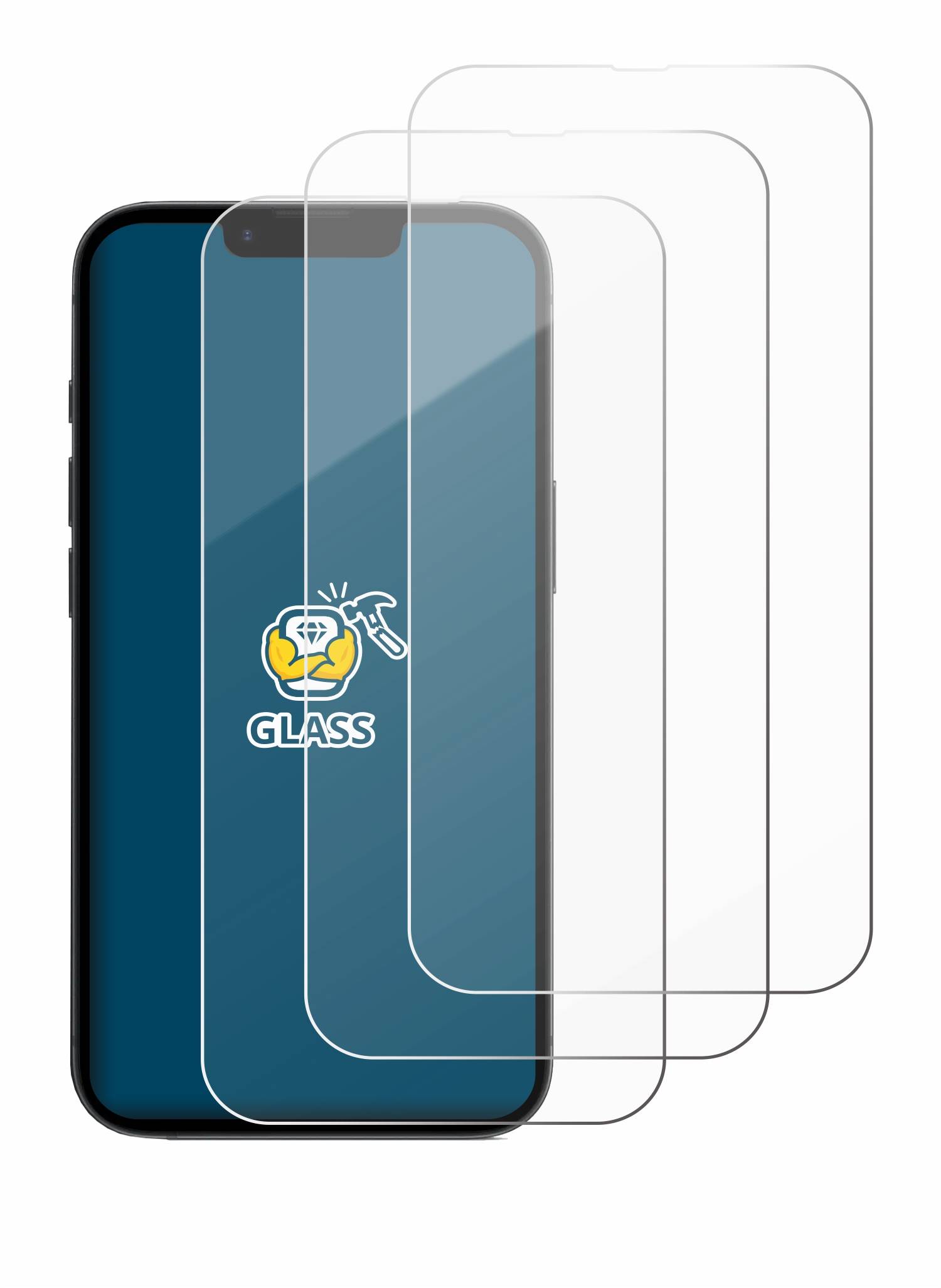 3x BROTECT Schutzglas für Apple iPhone 16e / 17e Echtglas 9H klar transparent-1