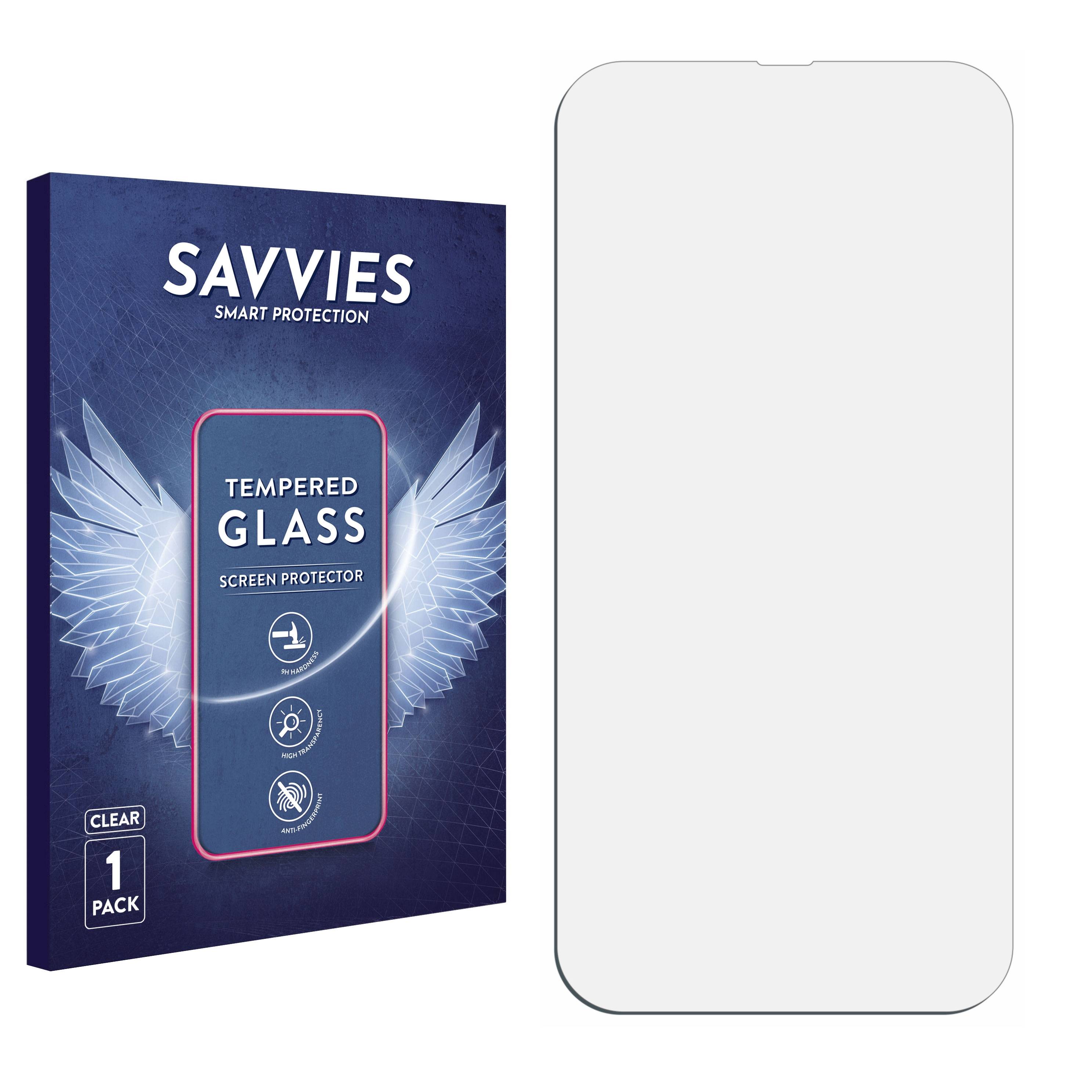Savvies Schutzglas für Apple iPhone 13 / 13 Pro Echtglas 9H-Härte klar-3