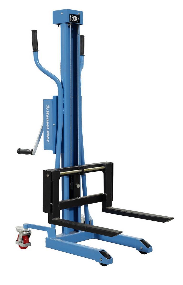 Hanselifter Handwindenstapler HWHH150 Hubhöbe bis 1100mm Tragkraft 150kg-0