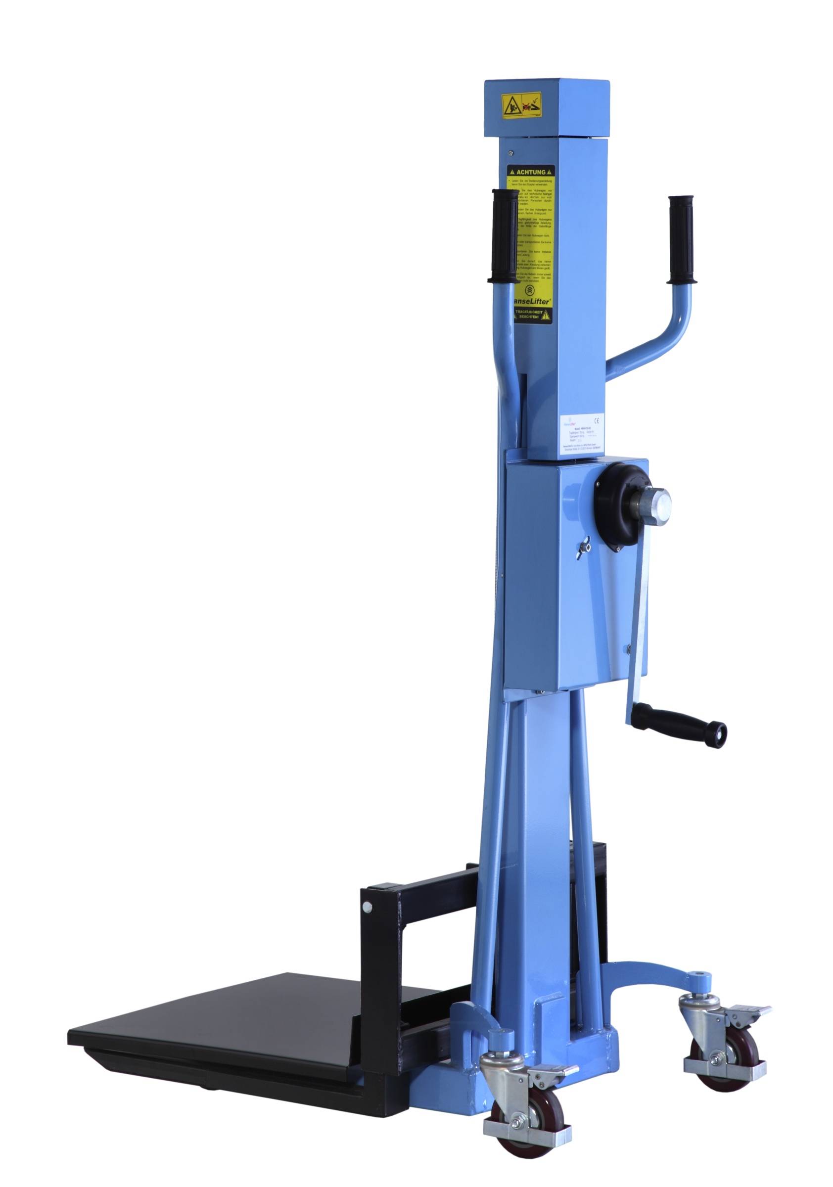 Hanselifter Handwindenstapler HWHH150 Hubhöbe bis 1100mm Tragkraft 150kg-2