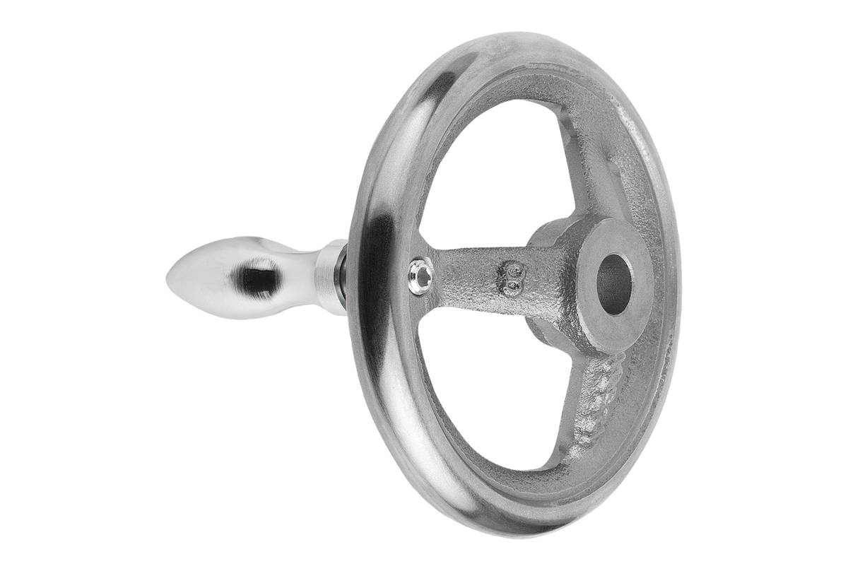 Norelem 06271-4315XCV, Handrad, Reibloch, Grauguss-0