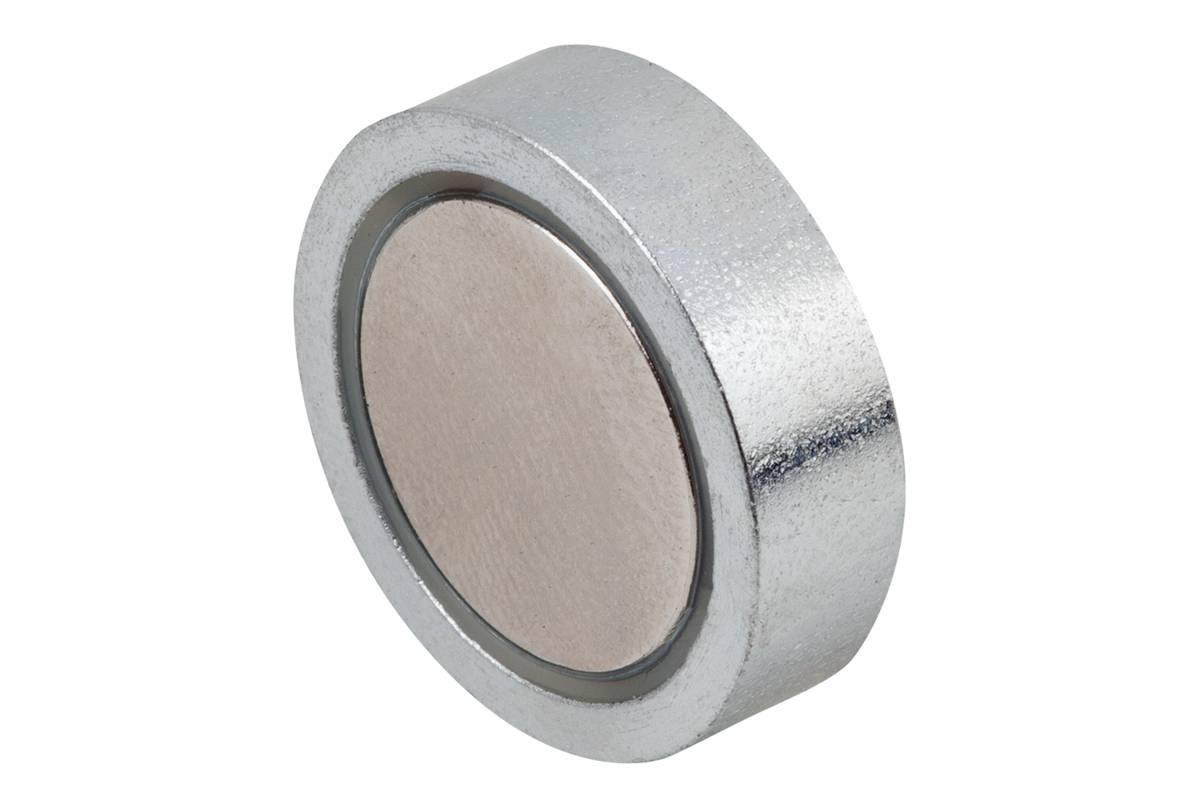Norelem 09069-02, Magnet, flacher Topfmagnet, NdFeB-1