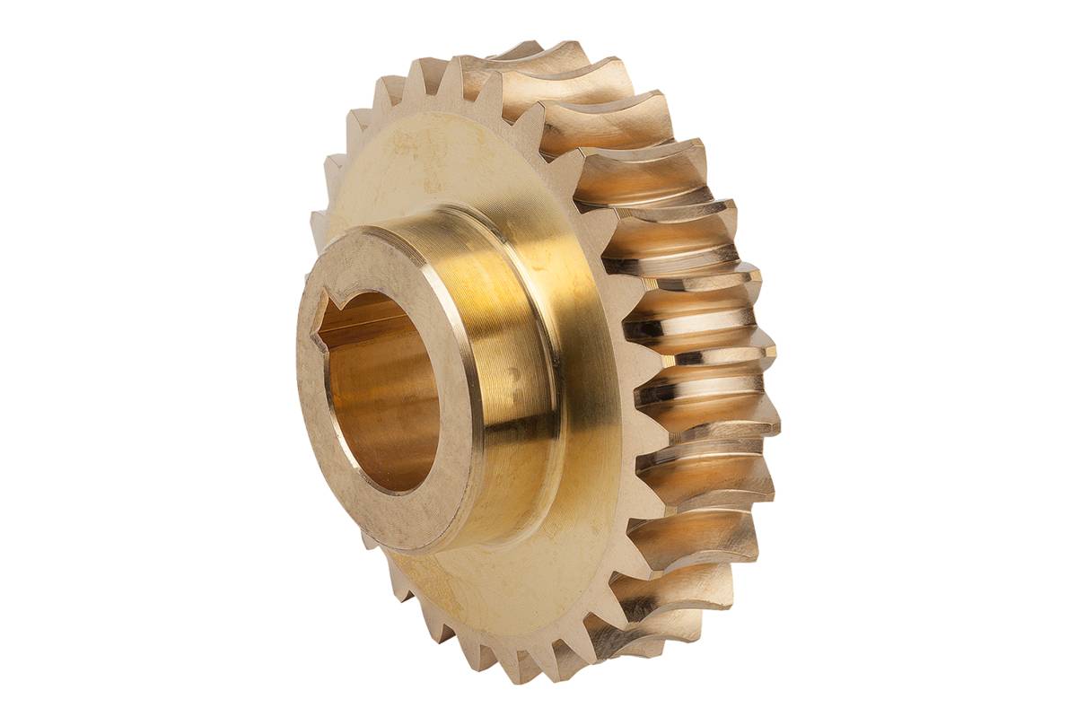 Norelem 22500-502019, Schneckenrad, Messing-1