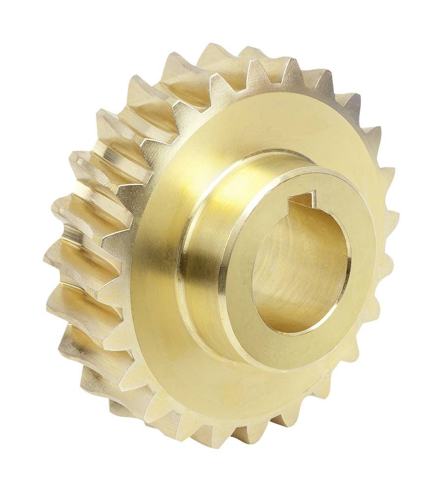 Norelem 22500-502019, Schneckenrad, Messing-2