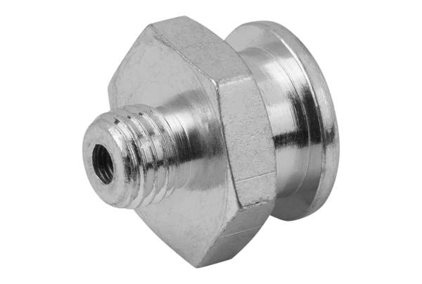 Norelem 97944-11608100, Flachschmiernippel, gerade, Stahl, verzinkt