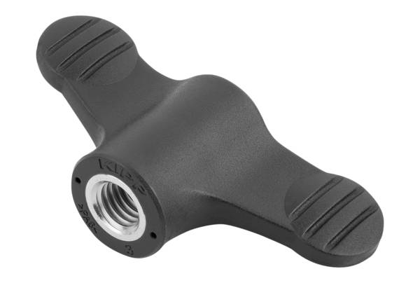 Norelem 06652-9AE, Flügelgriff, thermoplastischer Kunststoff, schwarzgrau RAL 7021