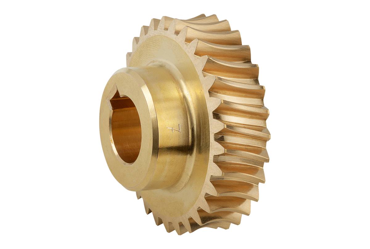 Norelem 22500-352002, Schneckenrad, Messing-1