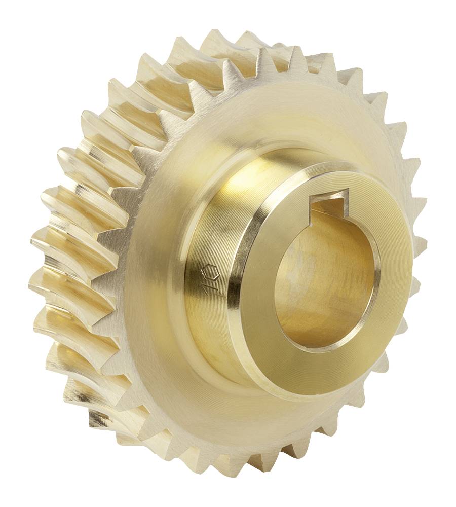 Norelem 22500-352002, Schneckenrad, Messing-2