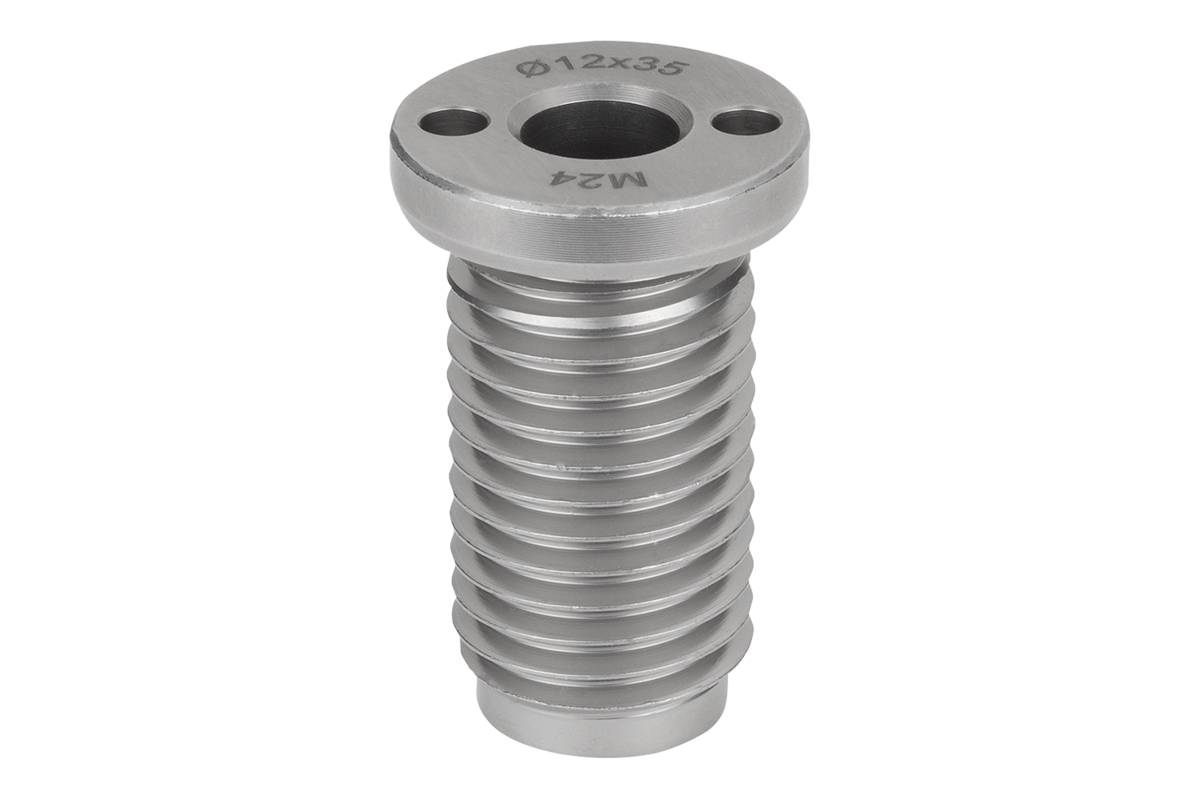Norelem 07781-11675, Adapterbuchse, für Kugelhubstift, Edelstahl rostfrei-1