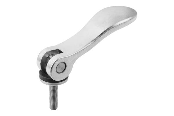 Norelem 04232-0512005X30, Nockenhebel, Edelstahl, elektropoliert