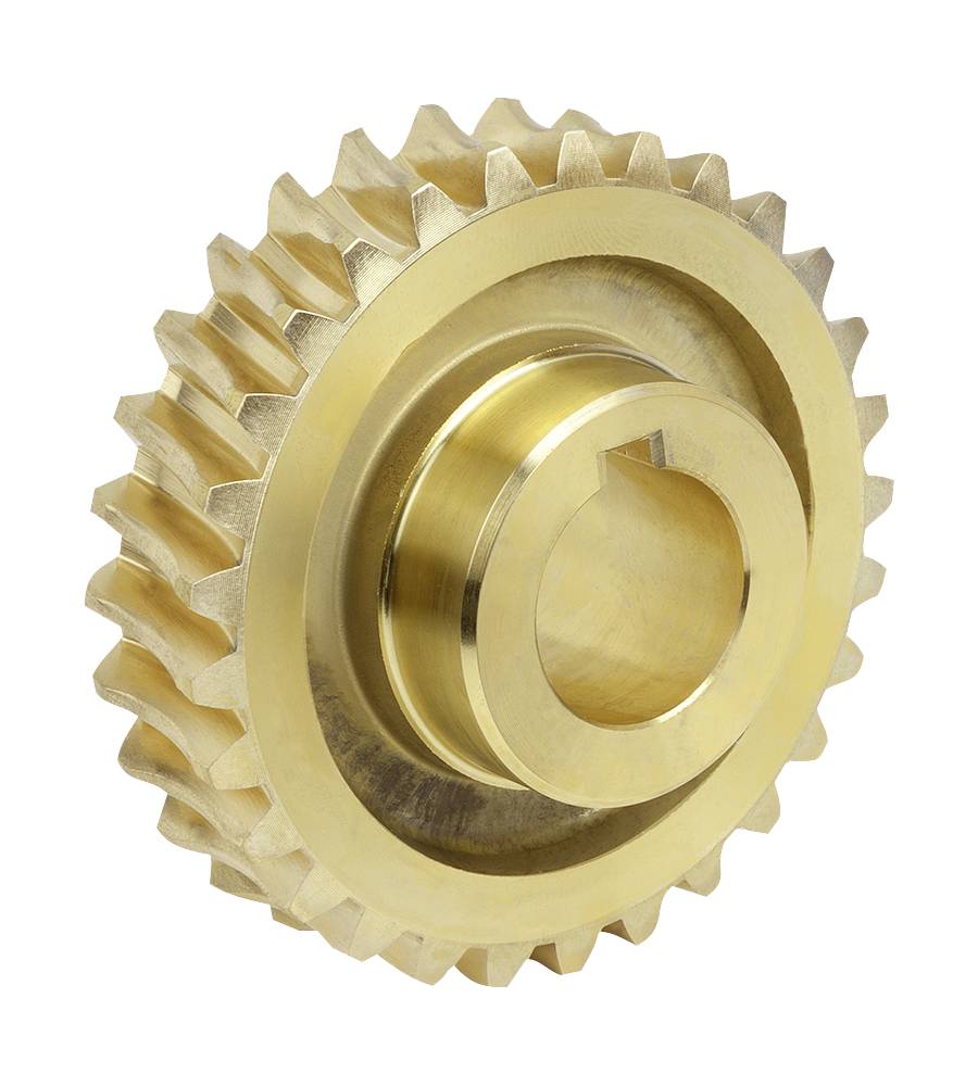 Norelem 22500-532060, Schneckenrad, Messing-1