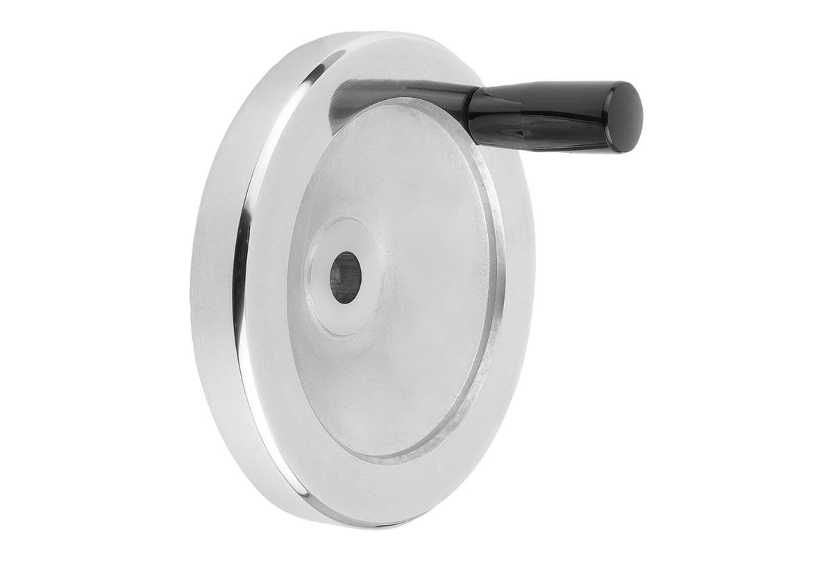 Norelem 06275-2200XCR, Scheibe Handrad, geriebenes Loch, Aluminium-0