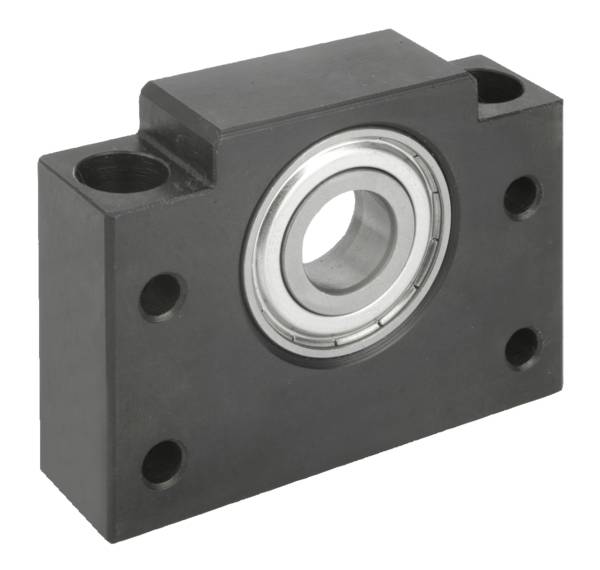 Norelem 24078-012, Schwimmend gelagerte Einheit, Typ bf, Stahl, schwarz, schwarz oxidiert