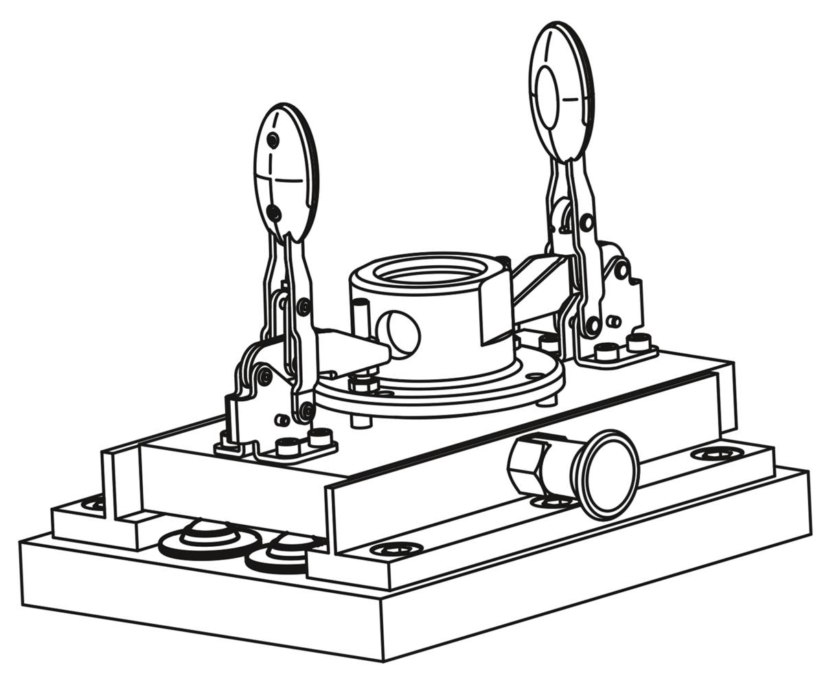 Norelem 95152-215, Kugeltransfereinheit, Gehäuse, Stahl, verzinkt-0
