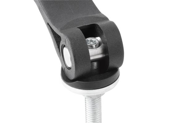 Norelem 04233-1521106X40, Nockenhebel, verstellbar, Polyamid, schwarz
