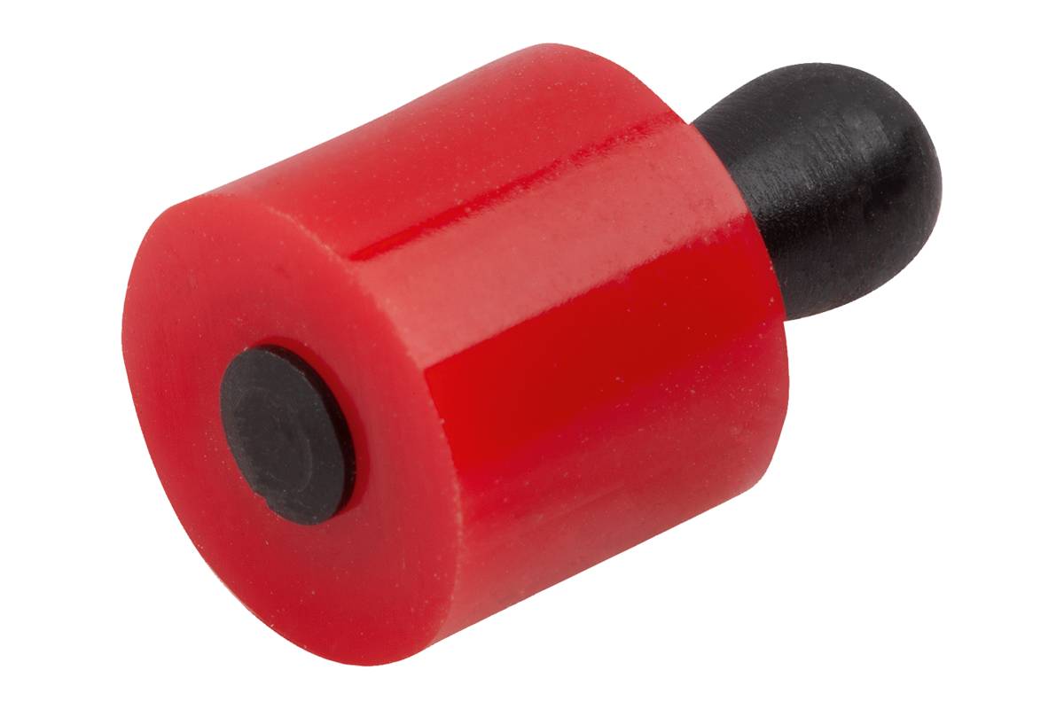 Norelem 03330-01-200307, Seitlicher Federkolben, Standard-Federkraft, Kunststoff, rot-0