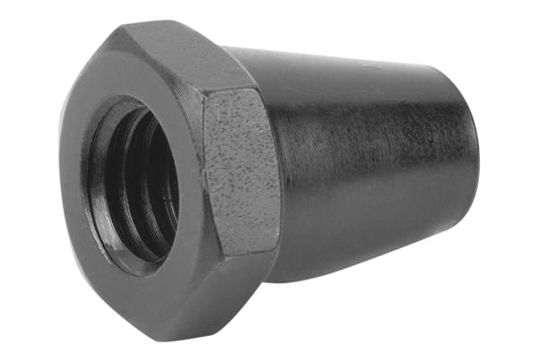 Norelem 02028-108015, Ruhekissen, Stahl mit hohem Kohlenstoffgehalt, gehärtet, schwarz oxidiert