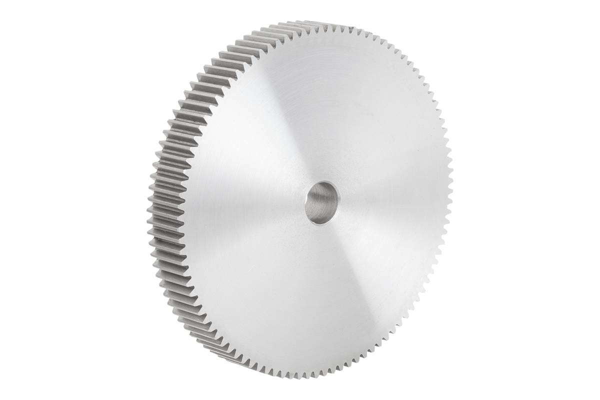 Norelem 22400-20-1210150110, Stirnrad, gerade, rostfreier Stahl, blank-0