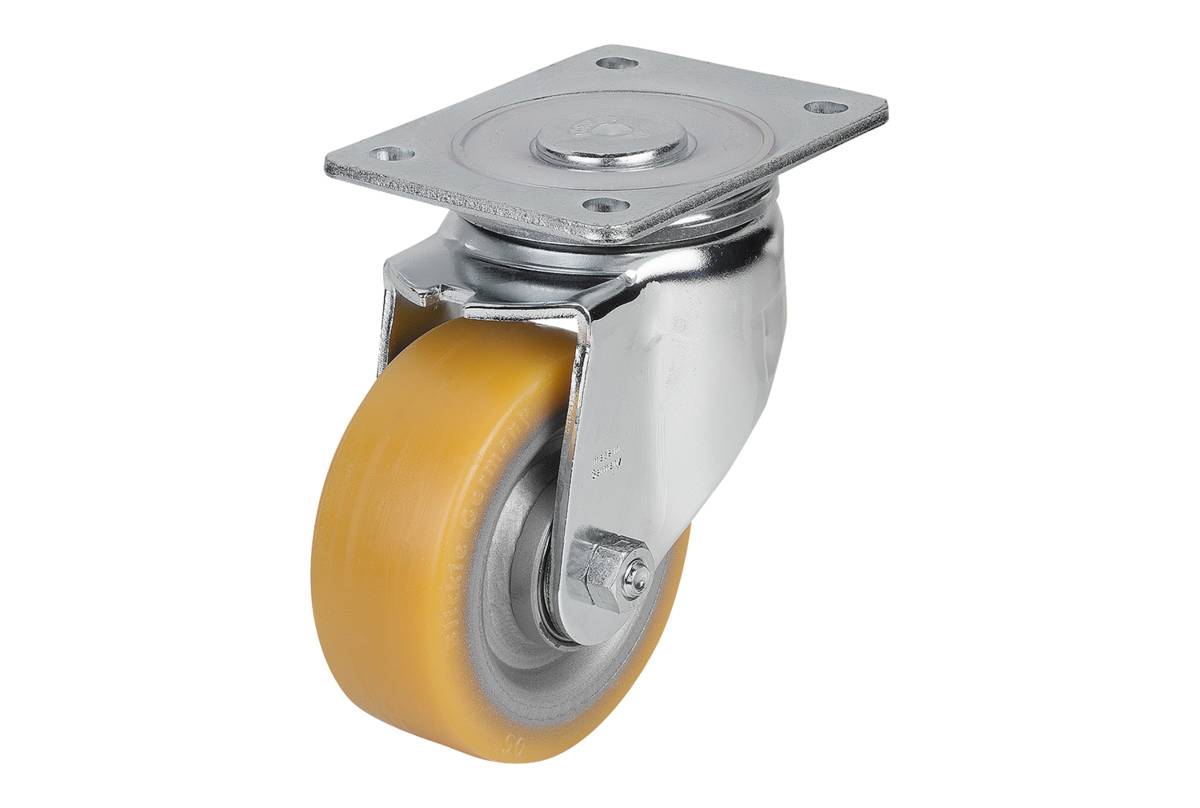 Norelem 95030-12550, Lenkrolle, ohne Schließsystem, Polyurethan-0