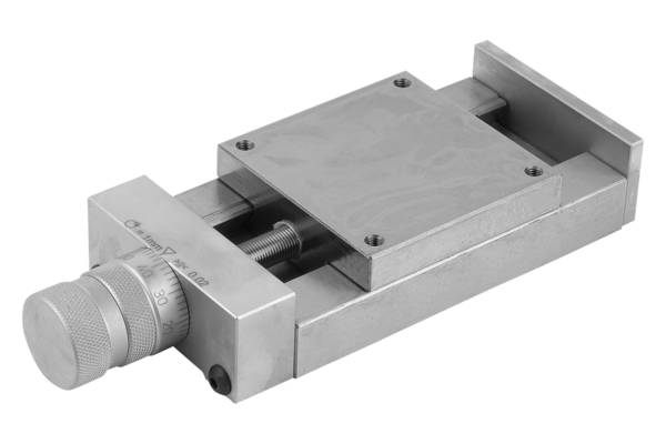 Norelem 21032-075105, Schwalbenschwanzschlitten, mit Mikrometerspindel, Grauguss