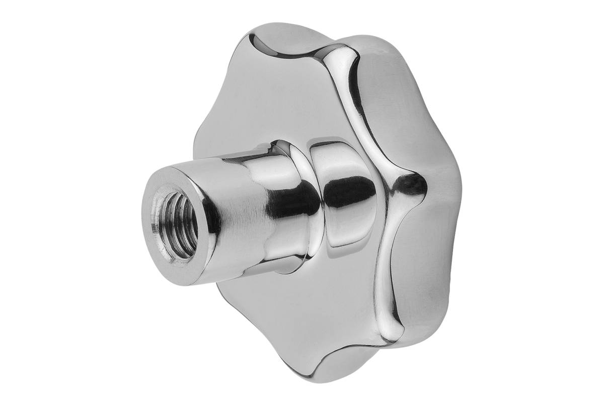 Norelem 06194-450A42, Star-Griff, Edelstahl, poliert-0