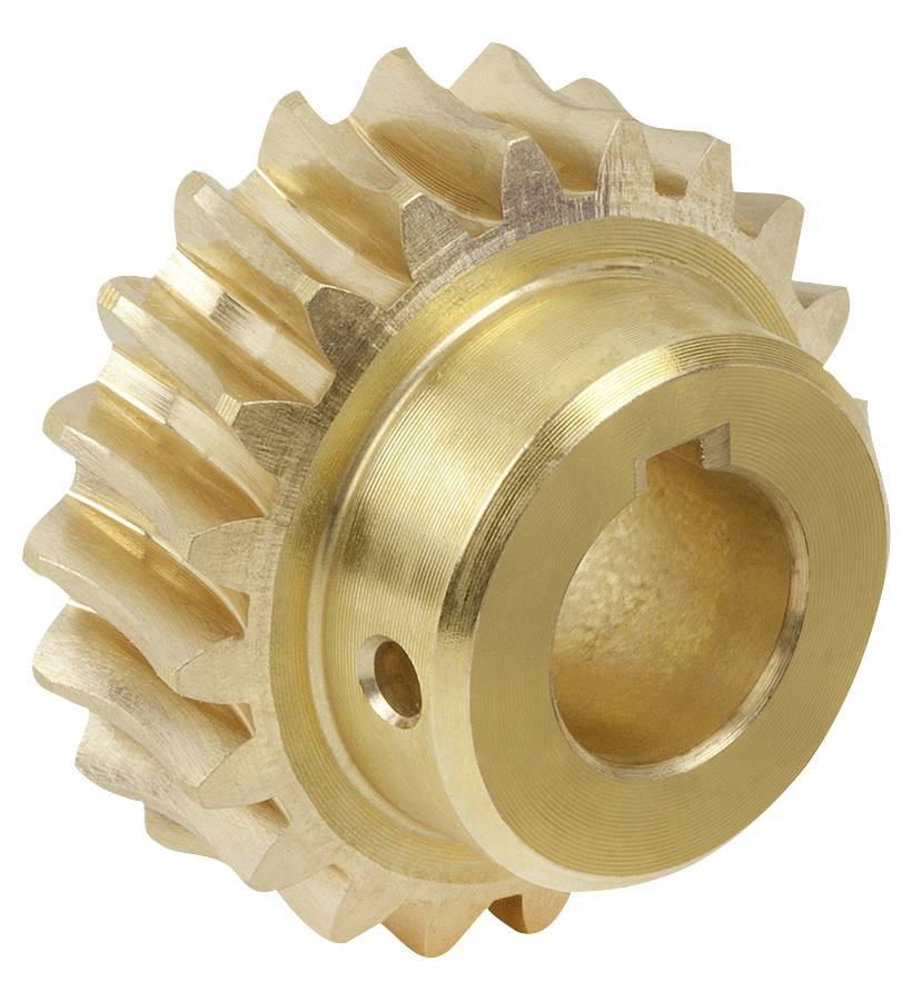 Norelem 22500-252025, Schneckenrad, Messing-2