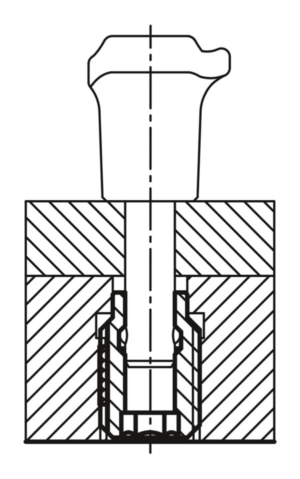 Norelem 03197-10512, Adapterbuchse, rostfreier Stahl