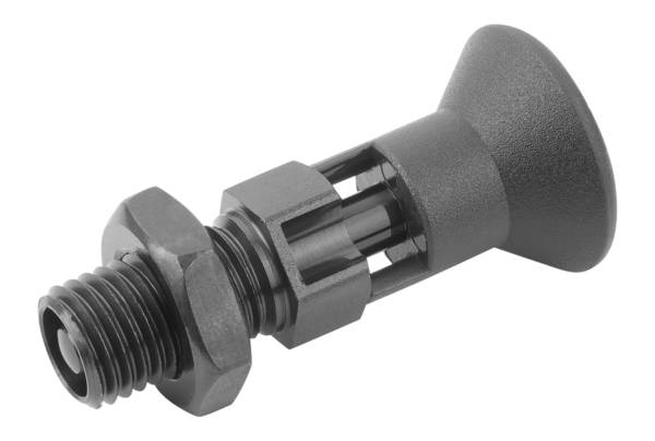 Norelem 03089-4105AL, Indexierungsstößel, mit Sperrschlitz, Stahl, gehärtet