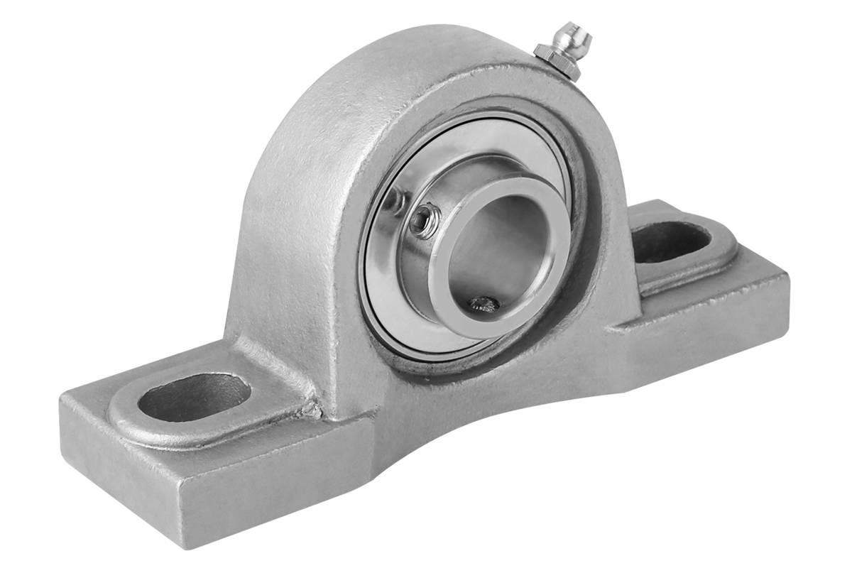 Norelem 24240-25205, Pillow-Block-Lager, Stehlager, rostfreier Stahl-0