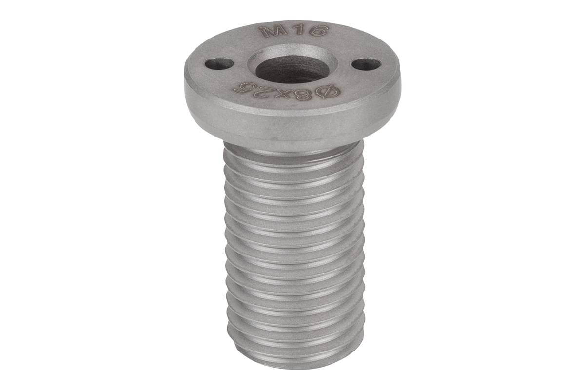 Norelem 07781-10825, Adapterbuchse, für Kugelhubstift, Edelstahl rostfrei-1