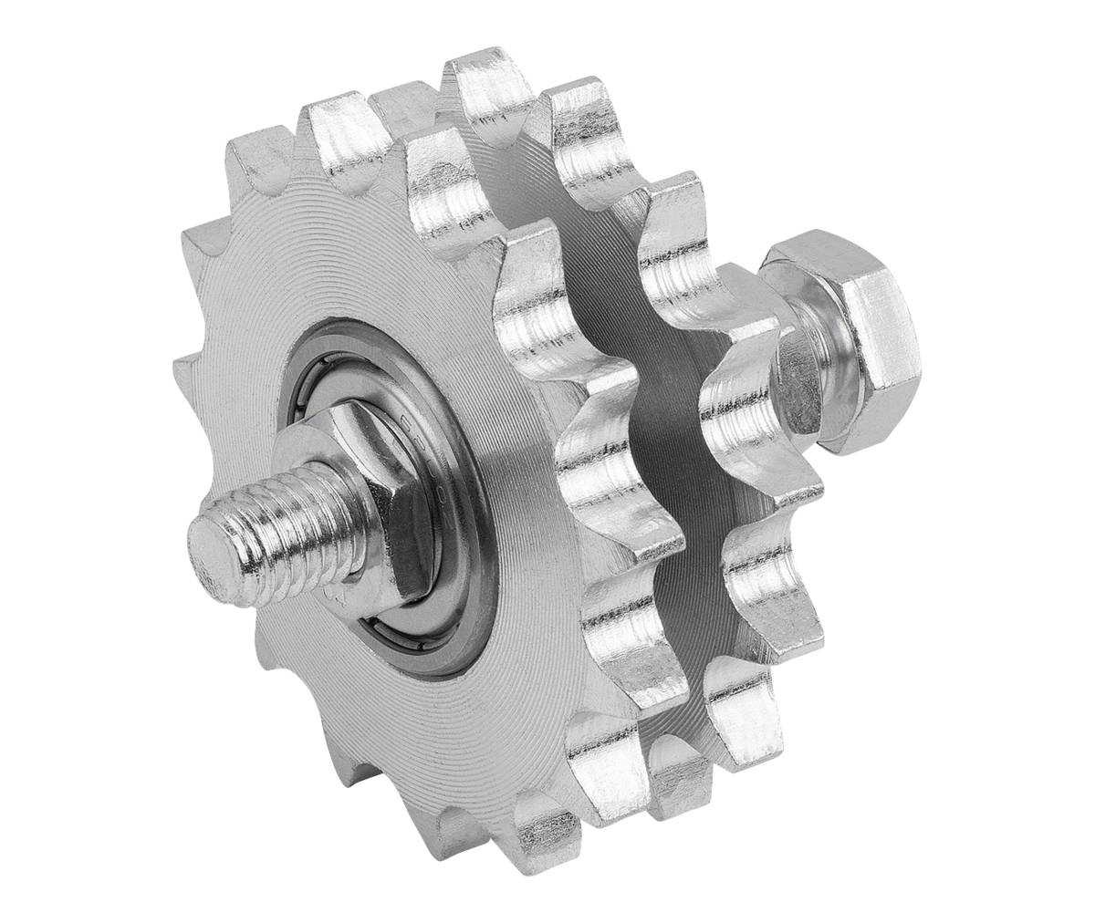 Norelem 22281-16220, Ritzelradsatz, Duplex, Stahl, verzinkt-1