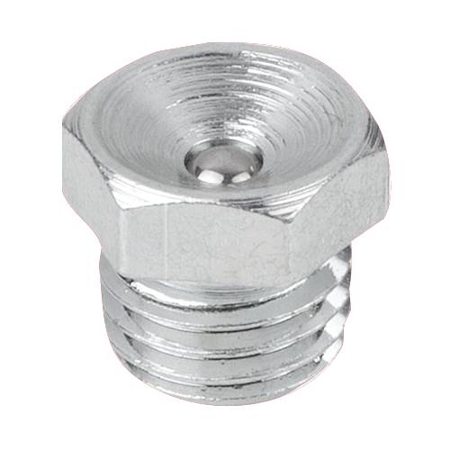 Norelem 97942-1118, Trichter-Schmiernippel, gerade, Stahl, verzinkt-0