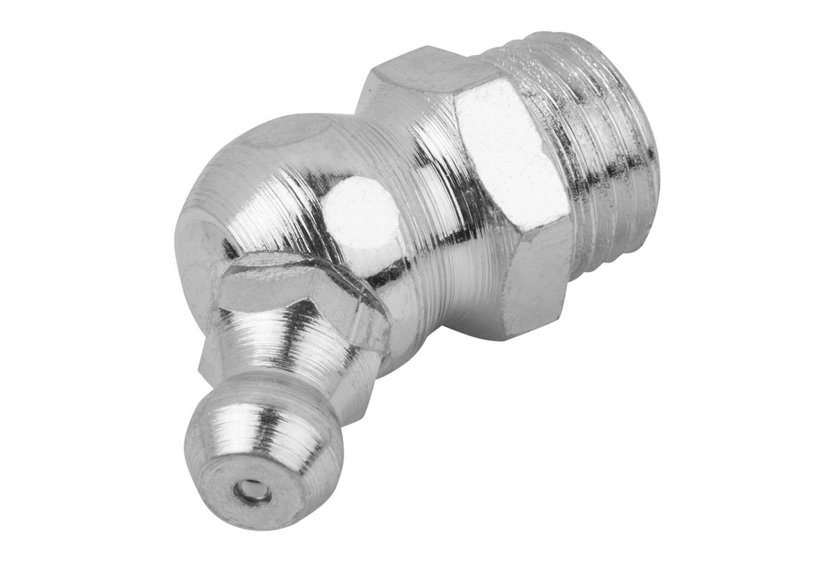 Norelem 97940-1208100, Konischer Schmiernippel, Stahl, gehärtet und galvanisch verzinkt-1