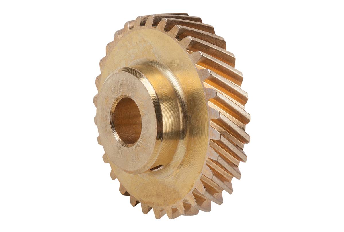 Norelem 22500-312020, Schneckenrad, Messing-1