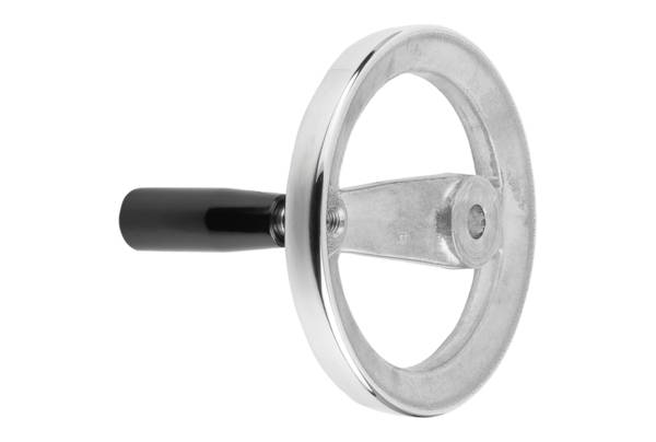 Norelem 06277-4100XCO, 2-Speichen-Handrad, geriebenes Loch, Aluminium